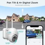 BOIFUN Solar Outdoor Security Camera with Night Vision