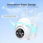 BOIFUN Solar Outdoor Security Camera with Night Vision