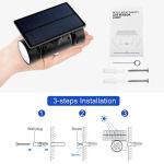 UNIFUN Waterproof Solar Wall Lights with Dual Spotlights