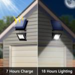 Ousam Solar Spotlight with 16FT Cord, Waterproof