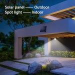 Ousam Solar Spotlight with 16FT Cord, Waterproof