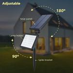 OUSFOT Waterproof LED Solar Spotlights with 5 Modes