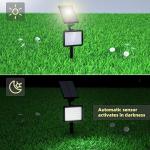 OUSFOT Waterproof LED Solar Spotlights with 5 Modes