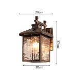 Vintage Waterproof Solar Wall Lantern Light