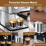 Geek Chef 20 Bar Espresso Machine with Milk Frother