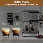 Geek Chef 20 Bar Espresso Machine with Milk Frother