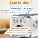 Stainless Steel Espresso Machine with Milk Frother