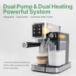 Espresso Machine with Milk Frother & Touchscreen