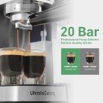 Espresso Machine with Milk Frother & Touchscreen