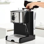 Espresso & Cappuccino Maker Bundle with Grinder & Cups