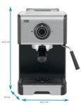 Beko Manual Espresso Maker - Stainless Steel 1200W