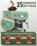 Amaste Espresso Machine with Grinder and Steam Wand