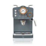 Nordic Espresso Machine with Milk Frother, Grey