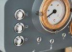 Nordic Espresso Machine with Milk Frother, Grey