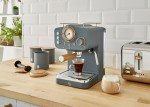 Nordic Espresso Machine with Milk Frother, Grey