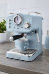 Swan Retro Espresso Coffee Machine - Blue