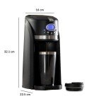 Digital Coffee Maker with Grinder and Timer