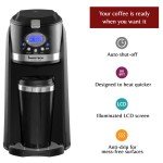 Digital Coffee Maker with Grinder and Timer