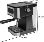 Daewoo 20-Bar Espresso Machine with Steam Wand