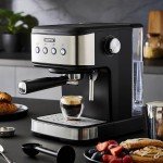GEEPAS Espresso & Cappuccino Machine with Frother