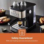 GEEPAS Espresso & Cappuccino Machine with Frother