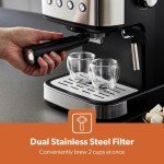 GEEPAS 20 Bar Espresso & Grinder Coffee Set