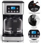 12-Cup Digital Filter Coffee Maker with Grinder