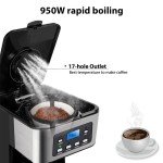 12-Cup Digital Filter Coffee Maker with Grinder