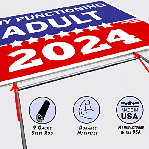 Any Functioning Adult 2024 Yard Signs & Stickers