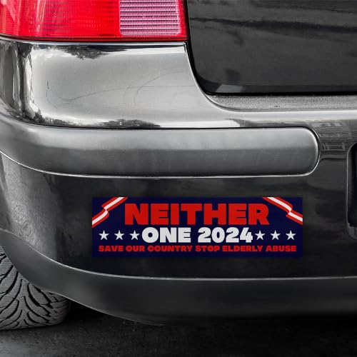 Neither One 2024 Political Bumper Sticker