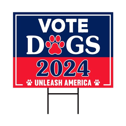 Funny Dogs 2024 Presidential Election Yard Sign