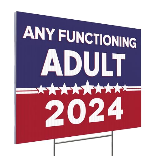 Funny Double-Sided Political Yard Sign - 2024