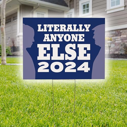 Funny Independent Voter Yard Sign 2024