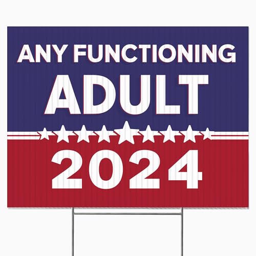 Funny Double-Sided Political Yard Sign - 2024