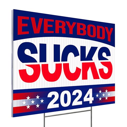 Funny Double-Sided Political Yard Signs - 2024