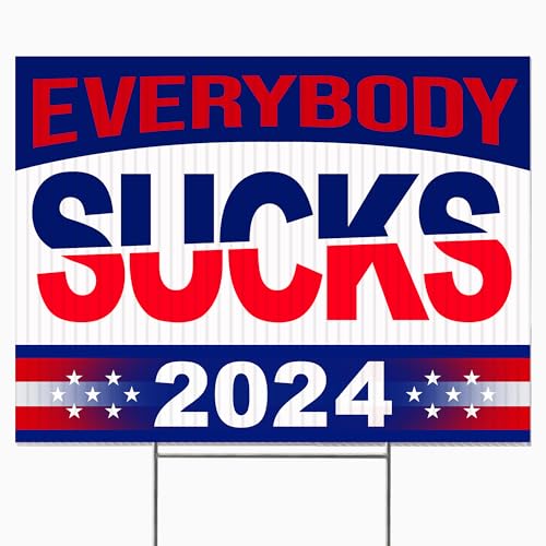 Funny Double-Sided Political Yard Signs - 2024