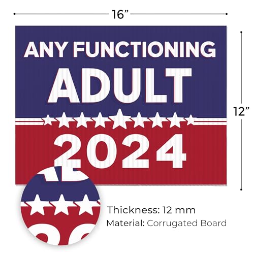 Funny Double-Sided Political Yard Sign - 2024