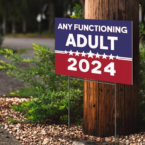 Funny Double-Sided Political Yard Sign - 2024
