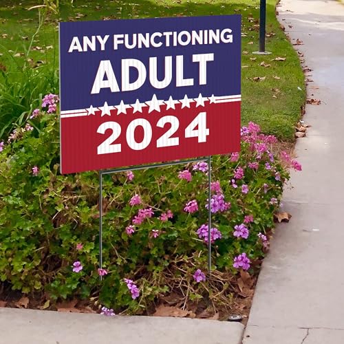 Funny Double-Sided Political Yard Sign - 2024