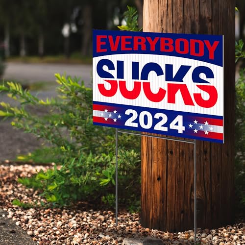 Funny Double-Sided Political Yard Signs - 2024