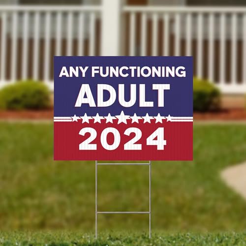 Funny Double-Sided Political Yard Sign - 2024