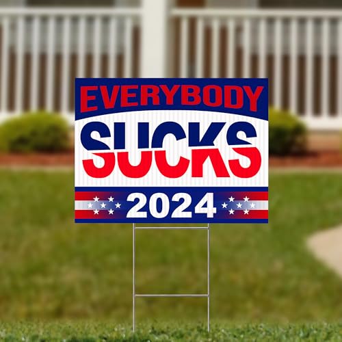 Funny Double-Sided Political Yard Signs - 2024