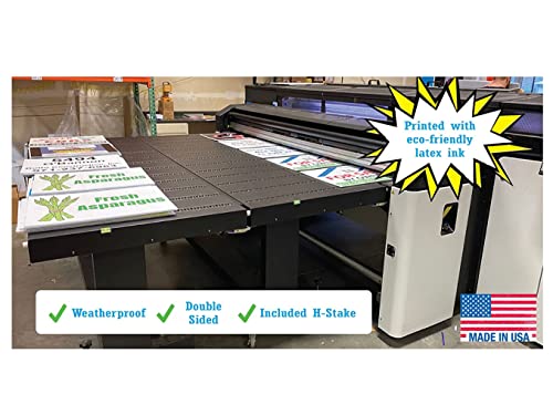 Double-Sided None of the Above Yard Sign