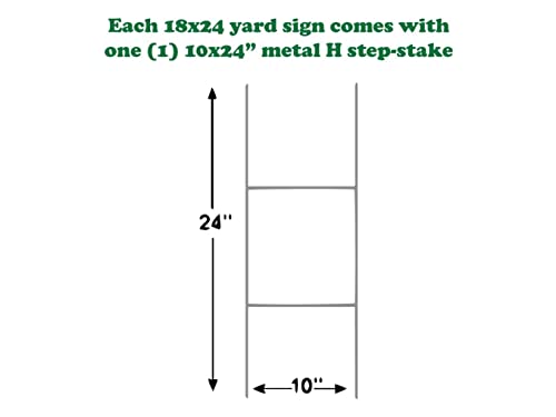 Double-Sided None of the Above Yard Sign