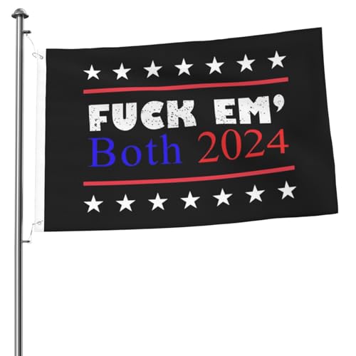 Double-Sided 2024 Trump and Biden Flag
