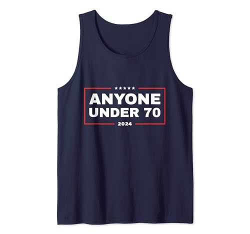 Anyone Under 70 Tank Top - Blue