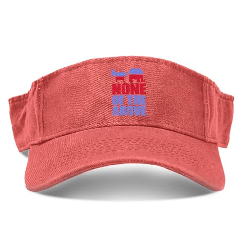 None of The Above 2024 Election Sun Visor