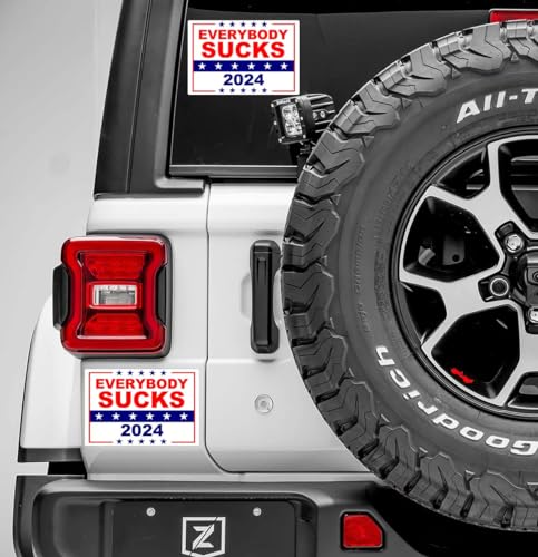 10-Pack Everybody Sucks 2024 Political Stickers