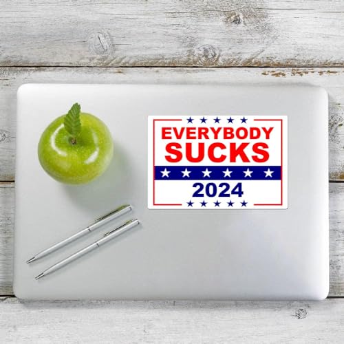 10-Pack Everybody Sucks 2024 Political Stickers