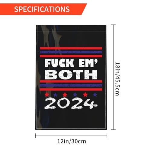 2024 Trump Biden Garden Flag - 12x18 Inch